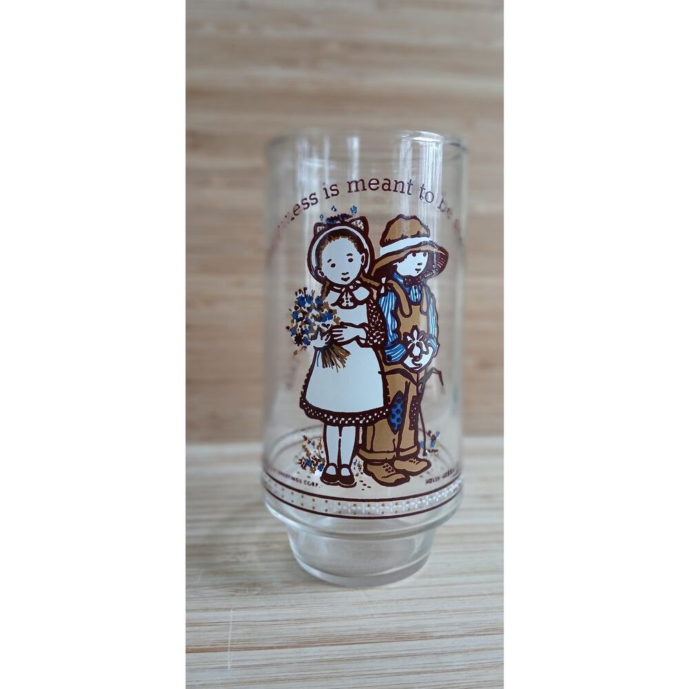 Holly Hobbie Drinking Glass Coca-Cola Limited Edition nostalgia gift birthday